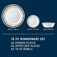 thumbnail image 3 of CORELLE Vajilla Correlle 18 piezas, 3 of 6