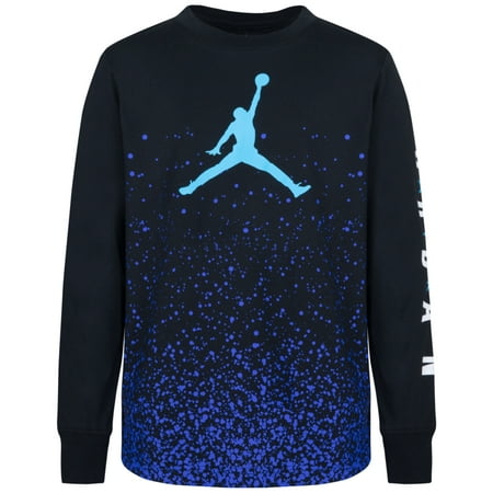 Jordan Big Boys Ombre Speckle Long Sleeve T-shirt