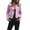 Z1-Pink, variant on Cnbwig Ladies Jacket Solid Cool Coat Retro Casual Zipper Outwear Up Women's Motorcycle Cropped Jackets with Lapel Black L