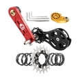 thumbnail image 1 of de conversión de una sola velocidad para bicicleta Cassette de una sola velocidad Reparación de aleación de aluminio Convertidor de velocidad Reem 20T rojo, 1 of 8