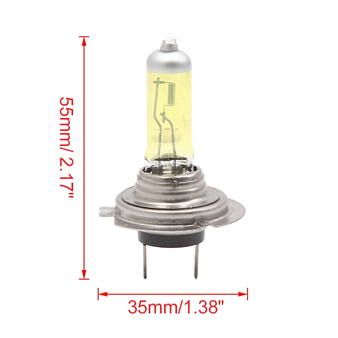 DC 12V 55W H7 Yellow Halogen Bulb Car Fog Driving Lamp DRL Daytime