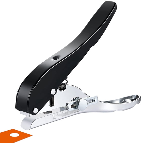 Hole Punch 1/4 Inch-6mm Single Punch, Heavy Duty Single, Portable Handheld Long