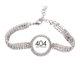 thumbnail image 1 of Programador error 404 no encontrado Pulsera de tobillera de cadena de tenis, joyería de diamantes, 1 of 3