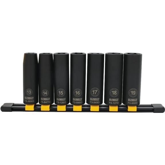 DeWALT DWMT74449OSP Deep Impact Socket Set 7-Piece