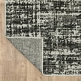 thumbnail image 6 of 2' X 7' Black Abstract Stain Resistant Indoor Outdoor Area Rug, 6 of 10