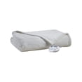 thumbnail image 3 of Serta King Fleece Ultra Soft Electric Throw Heated Blanket for Cold Winter Season Stone Brown, 3 of 8