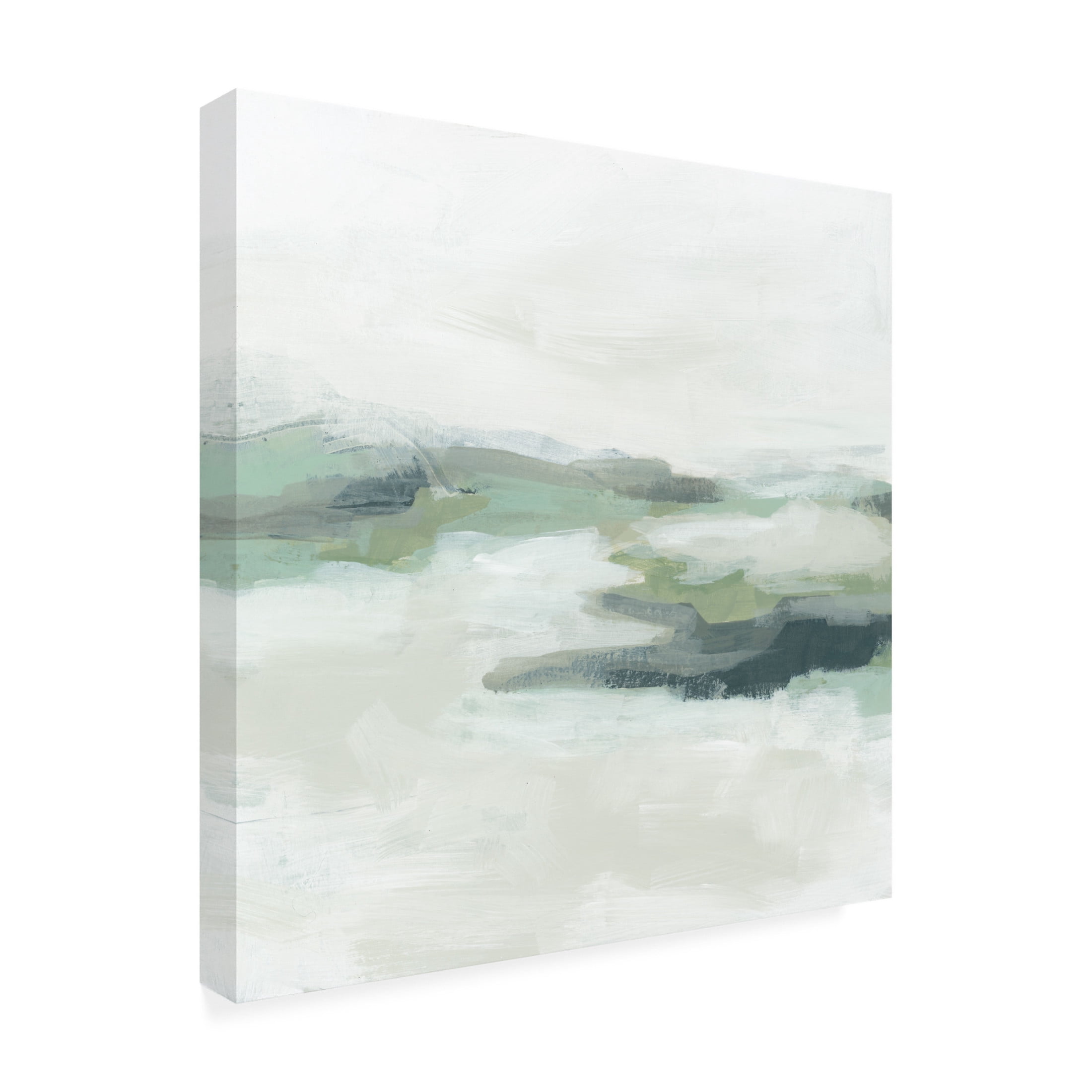 Canvas Wall Art - June Erica Vess 'Sage Coast II' Wall Art for Living Room, Bedroom, or Office Décor by Trademark Fine Art - 24 x 24 Inches