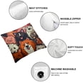 thumbnail image 4 of Shangniulu  Cute Dog Throw Pillow Cover Set of 2，Lovely Cartoon Puppy Cushion Covers，Funny Dog Lover Gifts Pillowcase with Zipper for Sofa Home Decor Bedroom Decor, 4 of 6