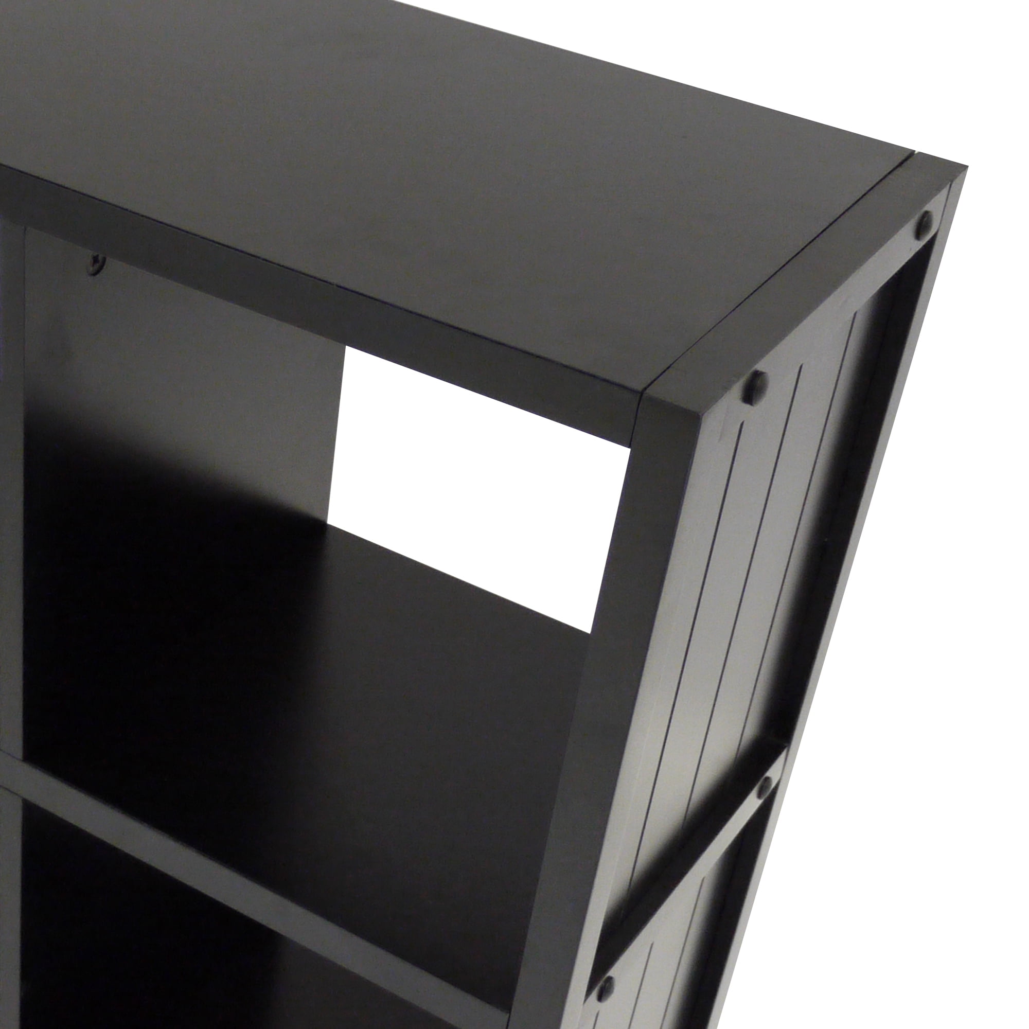 Winsome Wood Timothy 3x3 Storage Cube Shelf, Black Finish