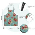 thumbnail image 7 of Pioneer Flower Floral Print Pattern Kids Aprons for Girls and Boys,Adjustable Neck Strap Toddler Aprons for Kids Cooking Baking, 7 of 7