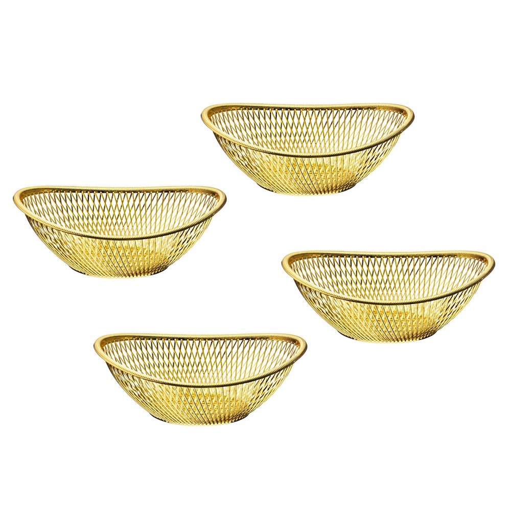 Impressive Creations Reusable Decorative Serving Basket Plastic Fruit Basket Bread Basket