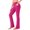 Hot Pink, variant on Vivianyn HD Women's Flared Yoga Pants with Pockets, High Waist Stretch Casual Trousers,Wine,Size S-XXL