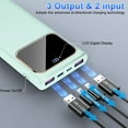 thumbnail image 5 of Portable Charger, 20000mah Power Bank, 22.5W Fast Charging Battery Pack with Usb-c/Usb-a Output, Digital Display Portable Phone Charger for iPhone 17/16/15/14/13 Pro Samsung Google LG iPad AirPods, 5 of 8