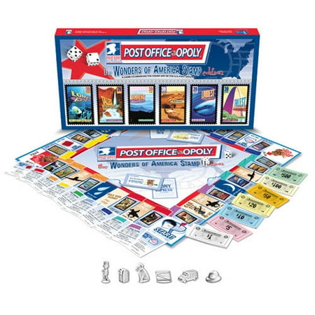 Late for the Sky Post Office-Opoly Wonders of America Stamps Edition Board Game