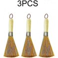 thumbnail image 2 of Bamboo wok brush 3 pcs. cleaning whisk pan brush kitchen utensils for cleaning kitchen restaurant Zekai., 2 of 5