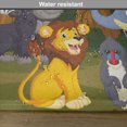 thumbnail image 6 of Ambesonne Animal Place Mats Set of 4, Cartoon Lion, Standard Size, Brown and Fern Green, 6 of 6