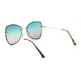thumbnail image 4 of Womens Expose Lens Bow Shape Butterfly Chic Sunglasses Gold Green Grey, 4 of 4