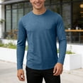 thumbnail image 4 of SUYIDA Men's UPF Sun Protection Top, Long Sleeve Breathable Casual Tee, Outdoor Athletic Performance Shirt, 4 of 5