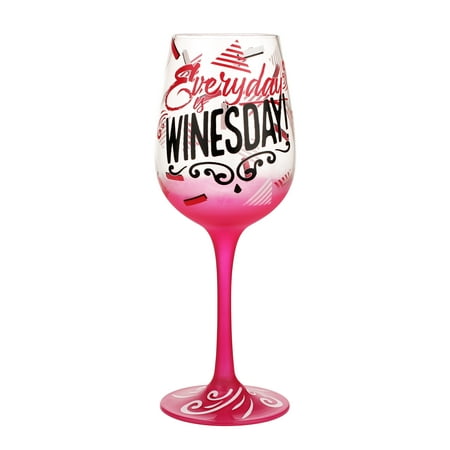 Top Shelf Everyday is Winesday Wine Glass