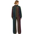 thumbnail image 2 of Garronmavis Womens Sweatsuits Polka Dot Set for Women Sweat Suits for Womens 2 Piece Lounge Hoodies and Sweat Pants Wide Leg with Pockets Black, Size XL, 2 of 6