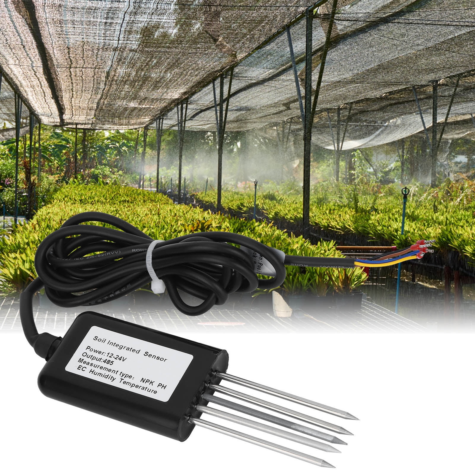 Details about   RS485 5Pin Soil PH NPK Temperature And Humidity EC Sensor Conductivity Household 