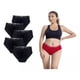 thumbnail image 1 of Bragas Algodón Cintura Alta De Talla Grande Para Mujer 5pk, 1 of 5