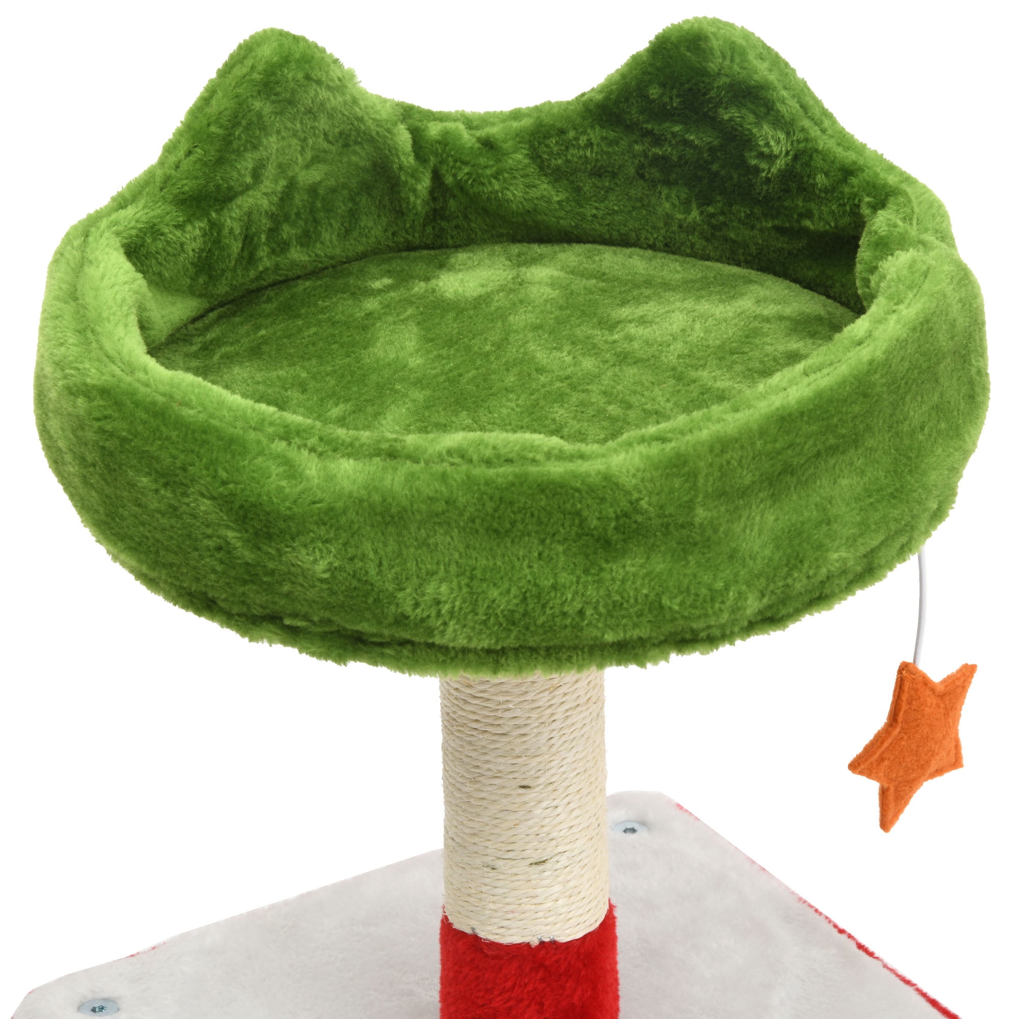 Uforic 75" Multi Level Christmas Cat Tree with Hammock, Sisal Scratching Posts and Top Perches ,Tall Cat Tower Condo for Indoor Cats