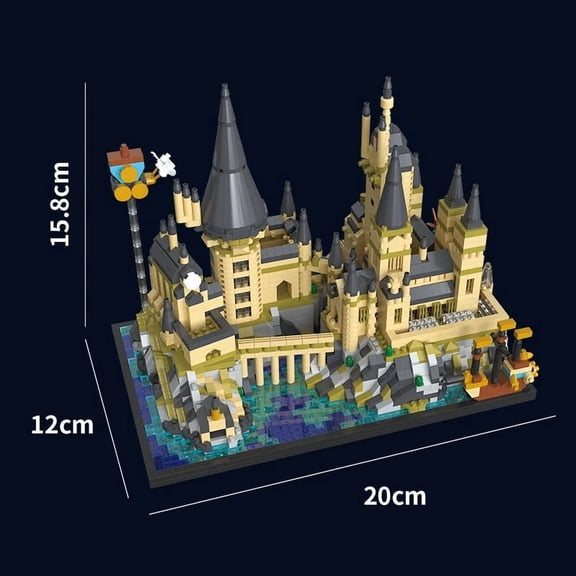 2026 Magic World Medieval Hogwarts Castle Moc Micro Building Blocks Bricks Model MOC Assembly Toys Birthday Gifts For Kids