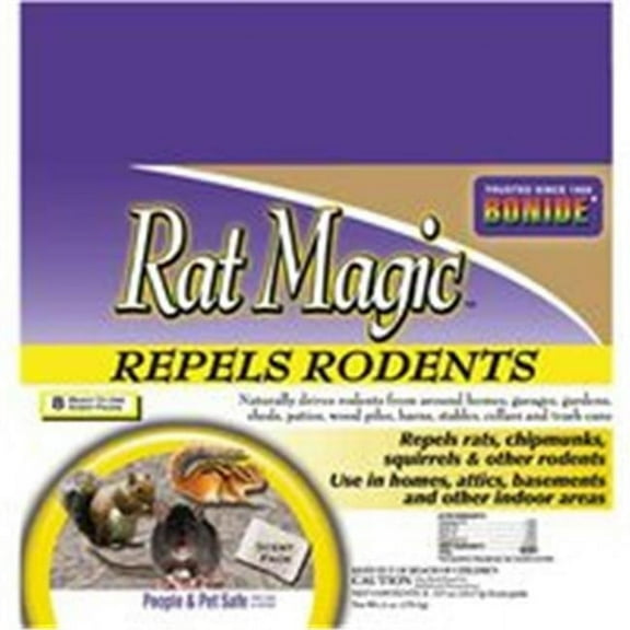 Rat Magic Animal Repellent Rodent Scent Pack - Black - 1 lbs