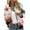 #0005-Pink, variant on Gift Boho Tops for Women Floral Print Colorblock Striped Bomber Jackets Zip Up Lightweight Casual Loose Outerwear Fall Fashion Must Haves with Pocket
