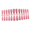 thumbnail image 2 of Minnieouse 24 piezas de uñas postizas extra largas de cobertura completa puntas de uñas artificiales estilo simple accesorio para uñas para Arte de uñas rosado, 2 of 6