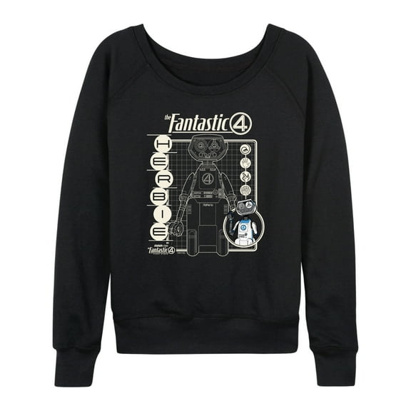 Marvel - Fantastic 4 Fantastic 4 Herbie Blueprint - Women's French Terry Long Sleeve Shirt