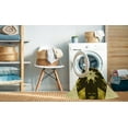 thumbnail image 2 of Ahgly Company Machine Washable Indoor Square Transitional Black Brown Area Rugs, 7' Square, 2 of 7