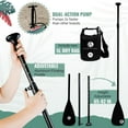 thumbnail image 4 of Crew & Axel Inflatable Paddle Board SUP 10FT (6.2” Thick) Non Slip Stand up Paddleboard Set W/Backpack (Dark Wood), 4 of 6