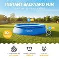 thumbnail image 3 of Funsicle QuickSet 10' x 30" Round Inflatable Top Ring Above Ground Swimming Pool Set, 3 of 7