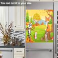 thumbnail image 6 of Coolnut Cartoon Wild Animals Dishwasher Magnet Sticker, Refrigerator Magnetic Cover, Fridge Panels, Home Cabinet Decals Appliances Stickers, 23"x 26", 6 of 6