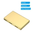 thumbnail image 4 of Uxcell RFID Credit Card Holder Metal Wallet Stainless Steel Business Card Holder for Women Men Gold Tone, 4 of 6