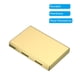 thumbnail image 4 of Titular de tarjeta de crédito RFID Uxcell, billetera de metal, titular de tarjetas de visita de acero inoxidable para mujeres y hombres, tono dorado, 4 of 6