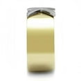 thumbnail image 4 of Womens Rings Two-Tone IP Gold (Ion Plating) 316L Stainless Steel Ring with No Stone TK3185, 4 of 4