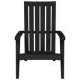 thumbnail image 2 of vidaXL Garden Adirondack Chairs 2 pcs Black Polypropylene, 2 of 5