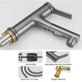 thumbnail image 2 of Mistaha Pull Out Kitchen Faucets With 3 Spray Modes Single-Handle 23 Inch Pull Down Bathroom, 2 of 8