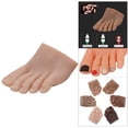thumbnail image 3 of Maniquí de pie de práctica con dedos falsos para exhibición de uñas de entrenamiento de pedicura Dejo un, 3 of 9