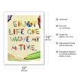 thumbnail image 2 of Enjoy Life One Wave at a Time - Beach Sand Surfboard Art - From an Original Color Painting by Scott Westmoreland - Bamboo Fine Art 290gsm Paper (Unframed) 12x16in, 2 of 4