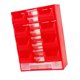 thumbnail image 2 of Cajón organizador de piezas pequeñas Perfecl armario de almacenamiento montado en la pared Rojo, 2 of 8
