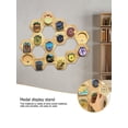 thumbnail image 2 of AMERTEER Medal Holder Display-1Pc Hexagonal Honeycomb Medal Display Stand, 2 of 9