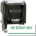 thumbnail image 1 of Self-Inking For Deposit Only with Line Stamp, Trodat Printy 4911, Press and Print Stamping, Impression Size 5/8" x 1-1/2", Up to 10,000 Impressions - Green Ink, 1 of 10