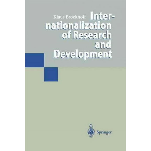 Internationalization of Research and Development (Paperback)