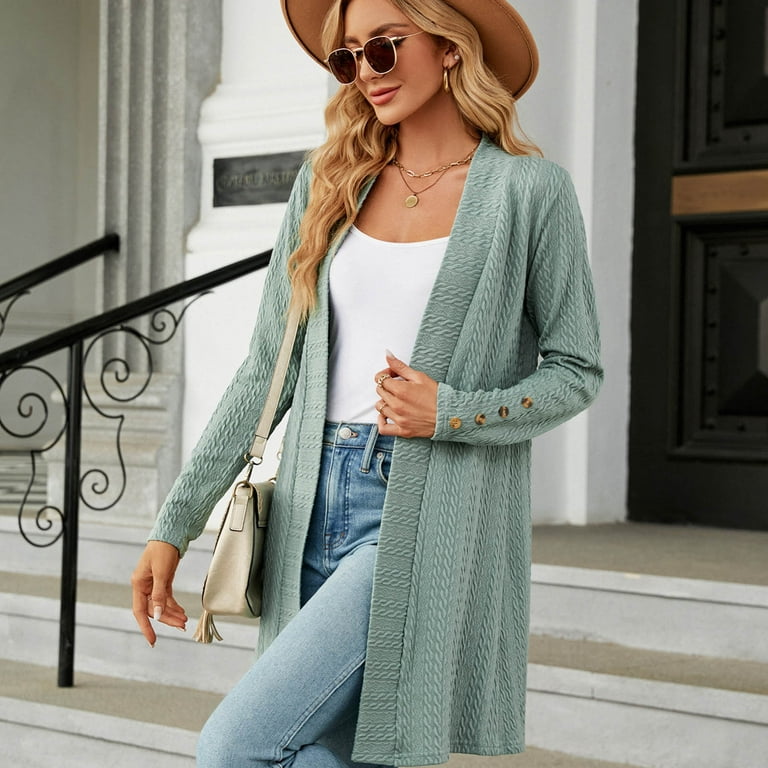 QUYUON Formal Cardigan for Evening Dresses Deals Long Sleeve Cardigan  Sweater for Women Sweater Cardigan Women Cardigan Jacket Style Q-3819 Fall