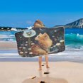 thumbnail image 5 of YAZAOO Towels Kids Hooded Beach Towel Feline Wonder Pool Bath Towel Soft, 5 of 7