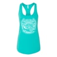 thumbnail image 2 of Wild Bobby, Shake Rattle And Roll Vintage Hot Rods Pop Culture Ladies Racerback Tank Top, Tahiti Blue, X-Large, 2 of 3